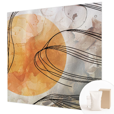 Non-woven fototapet med et harmonisk abstrakt motiv