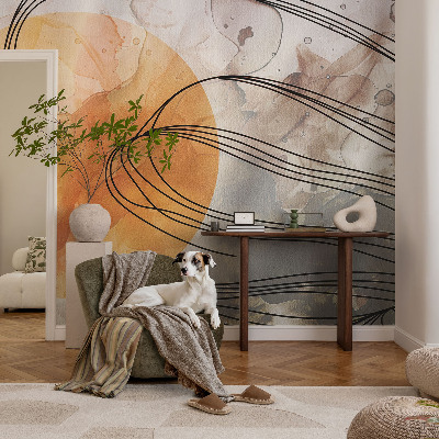 Non-woven fototapet med et harmonisk abstrakt motiv