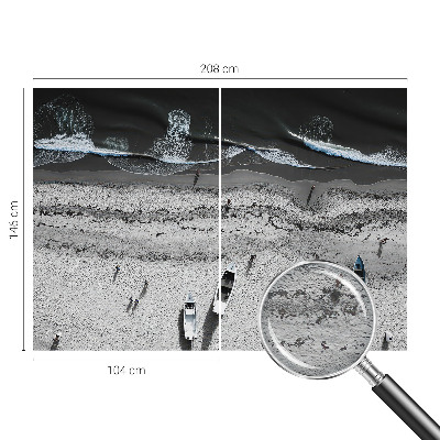 Stor fototapet Strandro