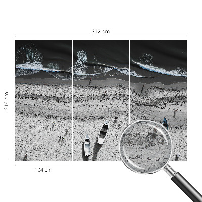 Stor fototapet Strandro
