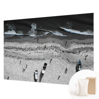 Stor fototapet med motiv af en strand