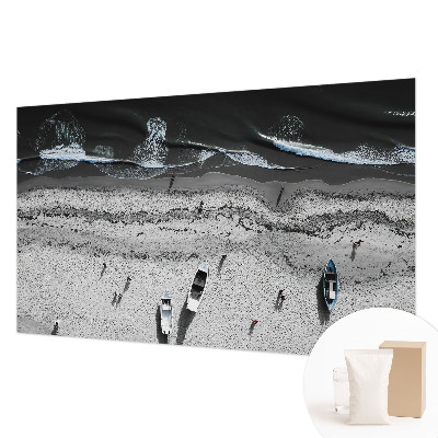 Stor fototapet med motiv af en strand