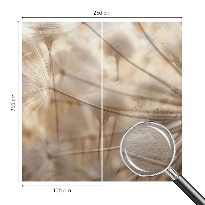 Fototapet Diskrete mælkebøtter