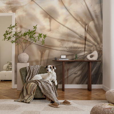 Fototapet Diskrete mælkebøtter