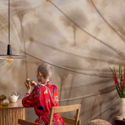 Fototapet Diskrete mælkebøtter