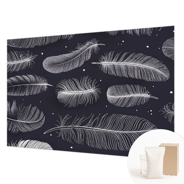 Tapet væg Subtile fjer