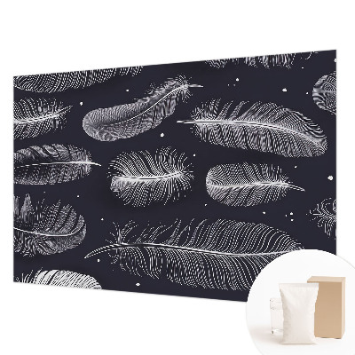 Tapet væg Subtile fjer