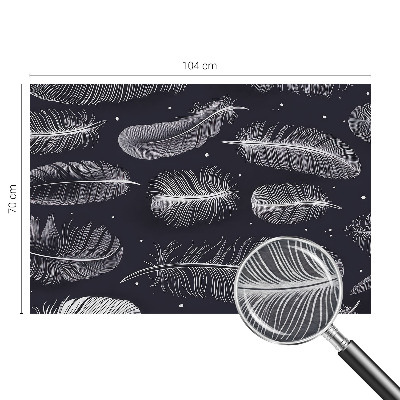 Tapet væg Subtile fjer