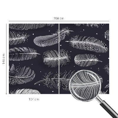 Tapet væg Subtile fjer