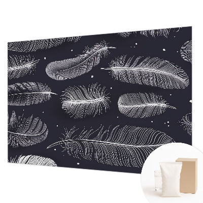 Tapet væg Subtile fjer