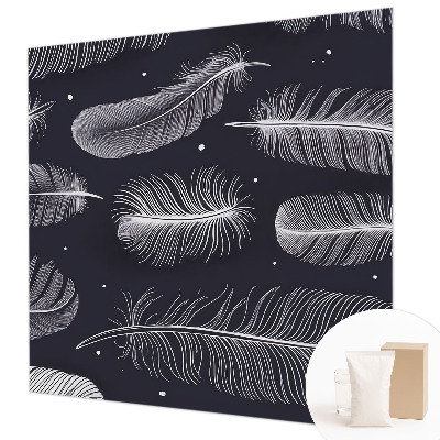 Tapet væg Subtile fjer