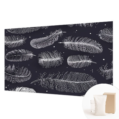 Tapet væg Subtile fjer