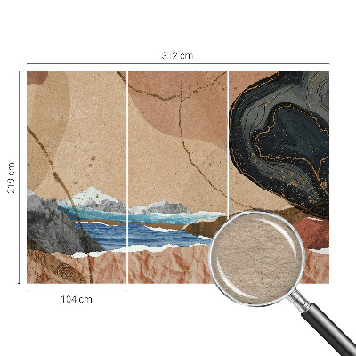 Fototapet børneværelse Abstrakt landskab