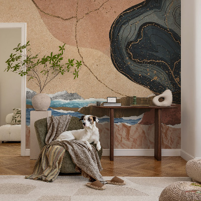 Fototapet børneværelse Abstrakt landskab