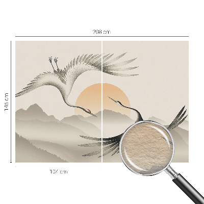 Fotovæg soveværelse Østkraner