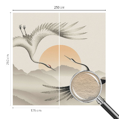 Fotovæg soveværelse Østkraner