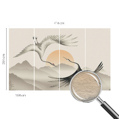 Fotovæg soveværelse Østkraner