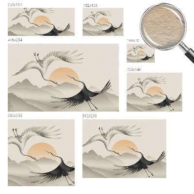 Fotovæg soveværelse Østkraner