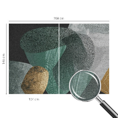 Høj kvalitet fototapet med abstrakt geometrisk motiv