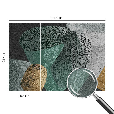 Høj kvalitet fototapet med abstrakt geometrisk motiv