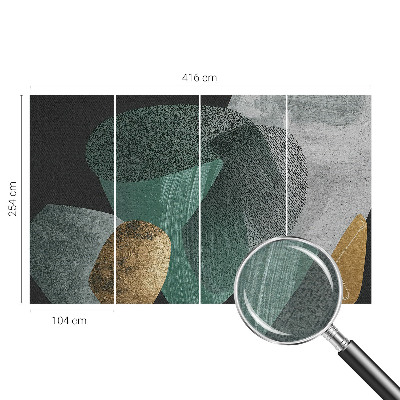 Høj kvalitet fototapet med abstrakt geometrisk motiv