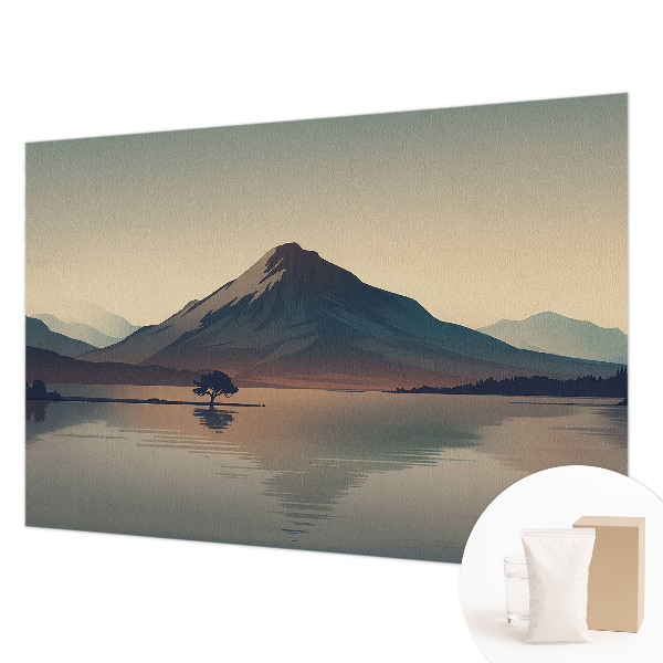 3D fototapet Bjerglandskab