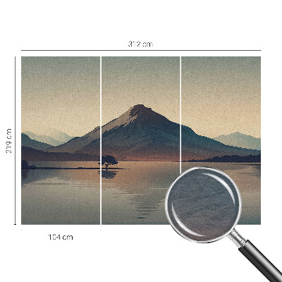 3D fototapet Bjerglandskab