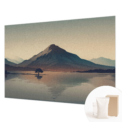 3D fototapet Bjerglandskab