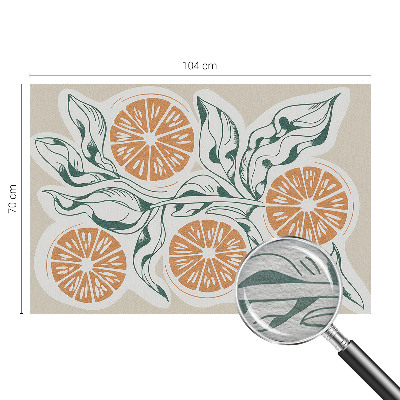 Stor fototapet Frugtmønstre