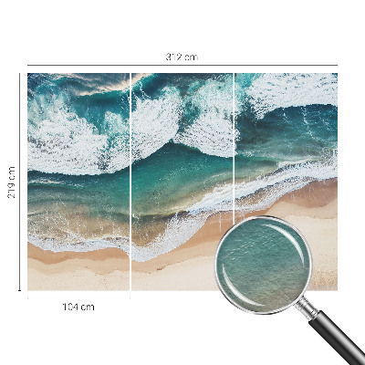 Fototapet Havbølger