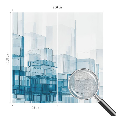 Tapet væg Gennemsigtige terninger