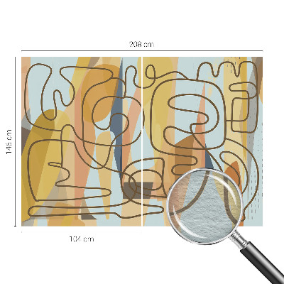 Fototapet børneværelse Abstrakte former