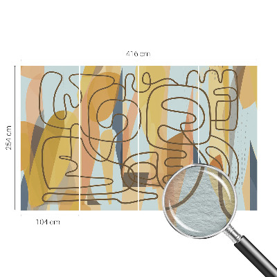 Fototapet børneværelse Abstrakte former