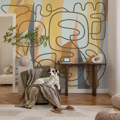 Fototapet børneværelse Abstrakte former