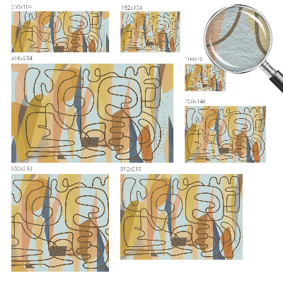 Fototapet børneværelse Abstrakte former