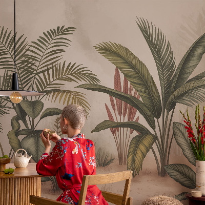 Fototapet på mål Plantemotiv