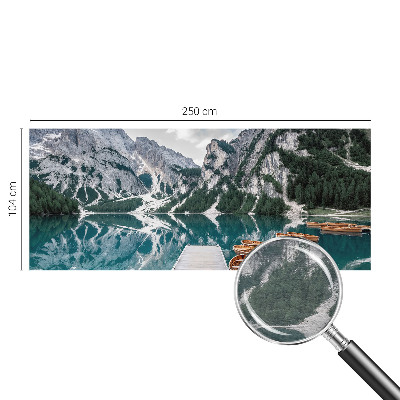 Fototapet efter mål med motiv af et bjergpanorama
