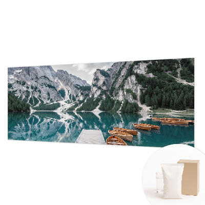 Fototapet efter mål med motiv af et bjergpanorama