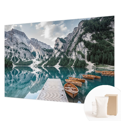 Fototapet efter mål med motiv af et bjergpanorama