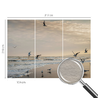 Fotovæg soveværelse Ro ved havet