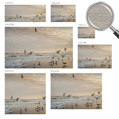 Fotovæg soveværelse Ro ved havet