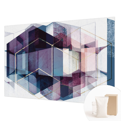 Høj kvalitet fototapet med et motiv af geometriske terninger