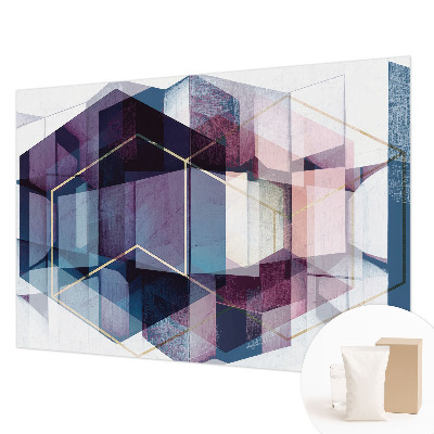 Høj kvalitet fototapet med et motiv af geometriske terninger