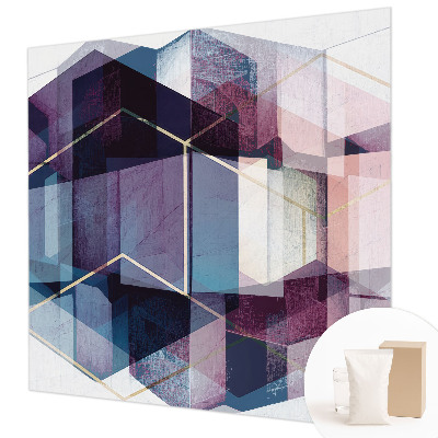 Høj kvalitet fototapet med et motiv af geometriske terninger