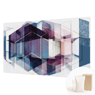 Høj kvalitet fototapet med et motiv af geometriske terninger