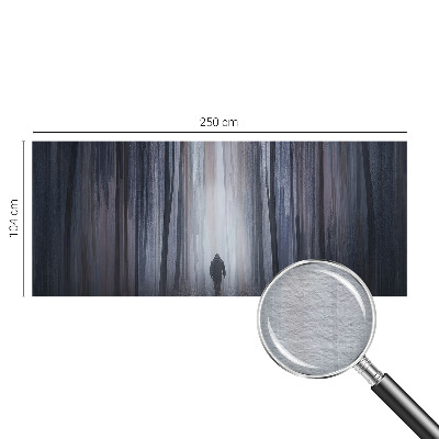 Stor fototapet med motiv af skovens stilhed