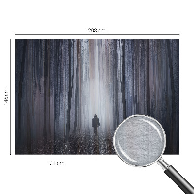 Stor fototapet med motiv af skovens stilhed