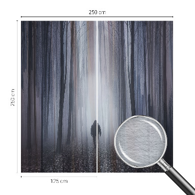 Stor fototapet med motiv af skovens stilhed