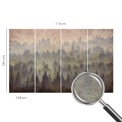 Vlies fototapet Skovtåge