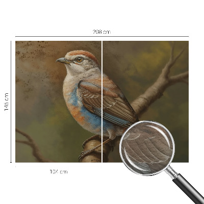 Foto tapet Fugleportræt